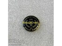 Row of football badge 100 years FC MINYOR PERNIK