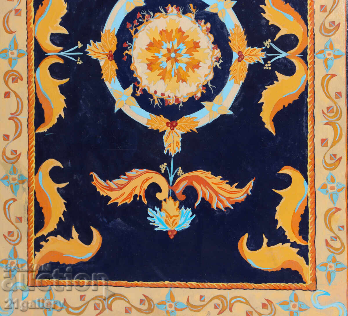 Oil painting design for a carpet - 6 Oil painting design for a carpet - 6