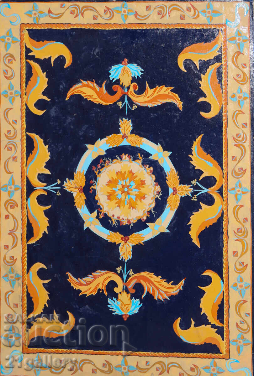 Oil painting design for a carpet Oil painting design for a carpet