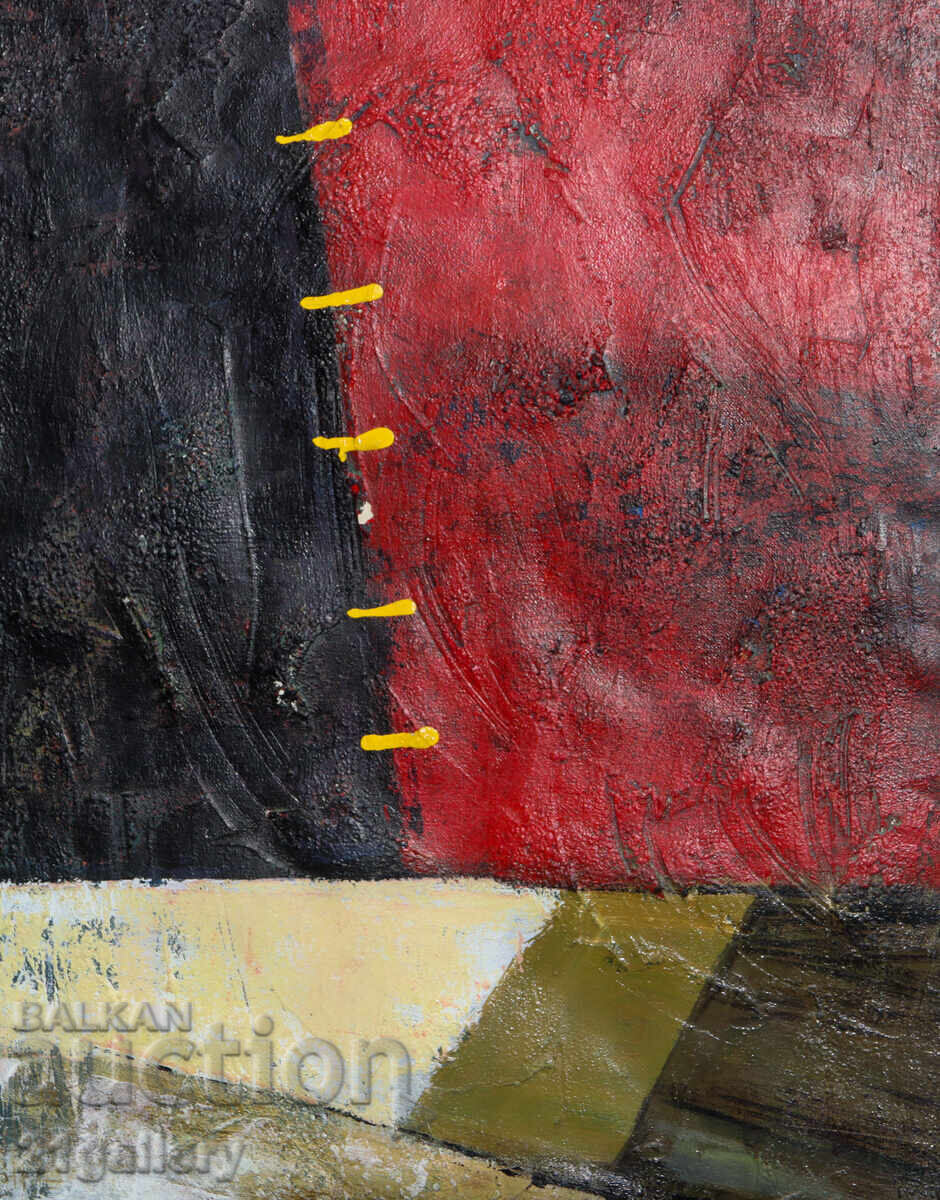 Delivery of Abstract Composition Large Painting Oil Paints 2006