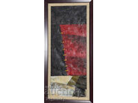 Compoziție abstractă tablou mare ulei 2006