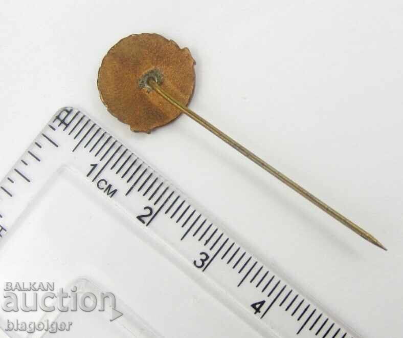 Рядък награден знак -Аз служа-БЧК-Емайл - 5