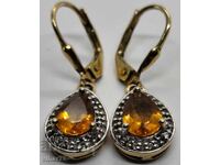 Cercei din argint placat cu aur
