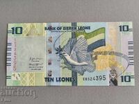 Bancnota - Sierra Leone - 10 Leoni UNC | 2022