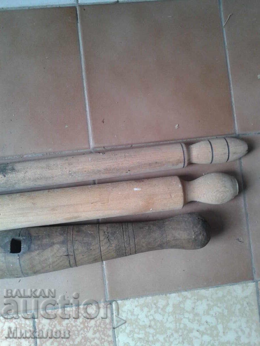 Wooden rolling pins with price 0.11 BGN | € 0.06 Wooden rolling pins with price 0.11 BGN | € 0.06