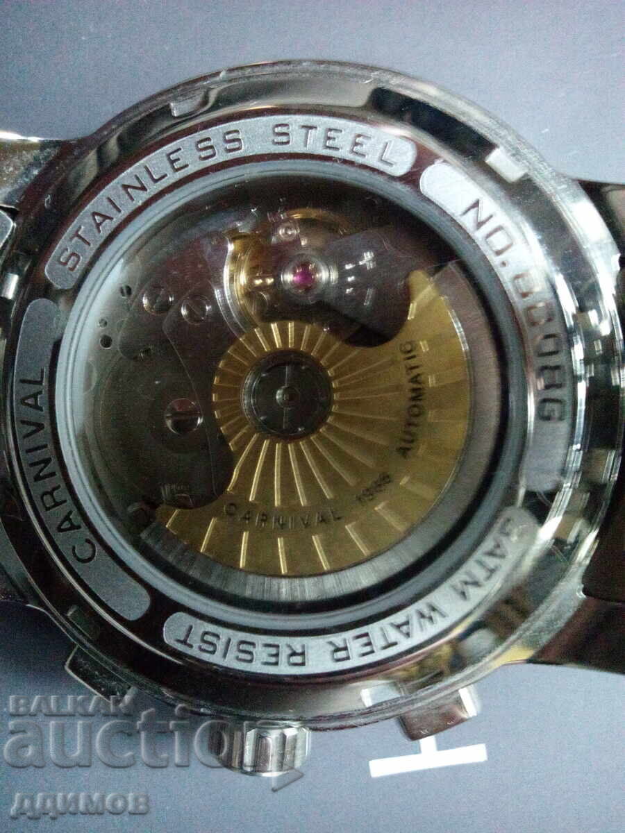 Auction  Mechanical watch chronograph automatic CARNIVAL 1986