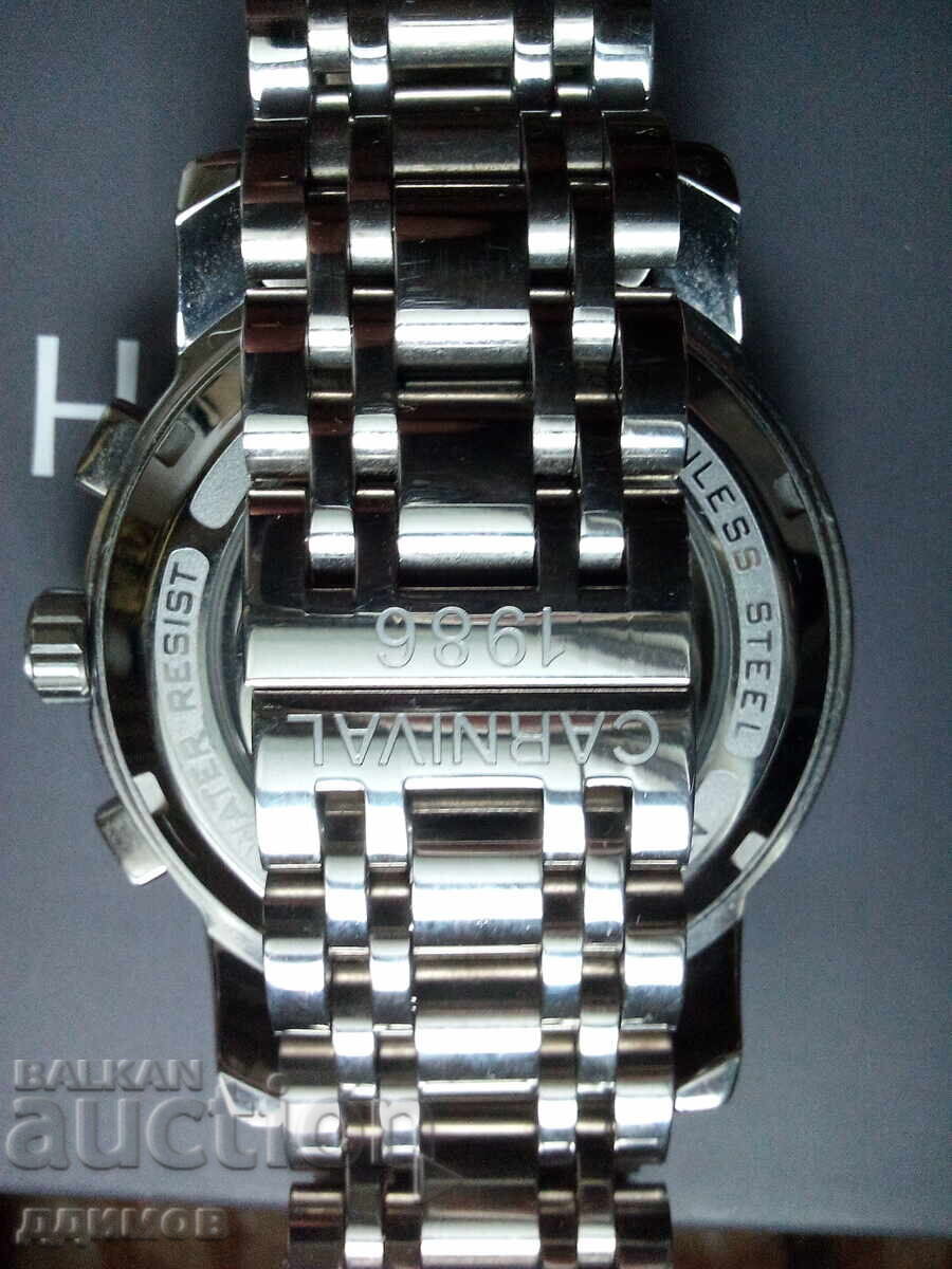 Delivery of Mechanical watch chronograph automatic CARNIVAL 1986