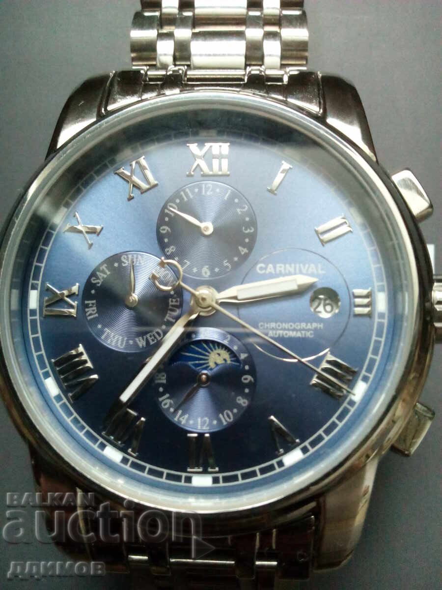 Mechanical watch chronograph automatic CARNIVAL 1986 - 6
