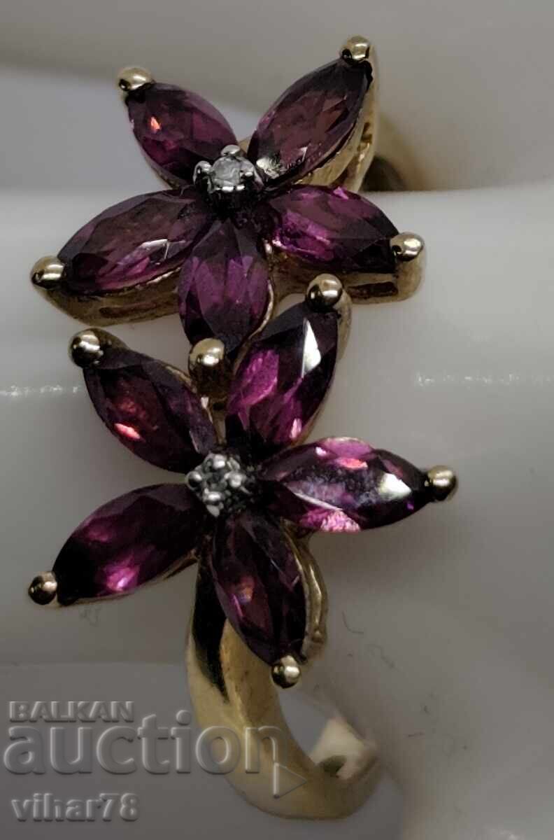 ΧΡΥΣΟ ΔΑΧΤΥΛΙΔΙ 8 ΚΑΡΑΤΙΩΝ ΜΕ ΓΡΑΝΑΤΗ - 5