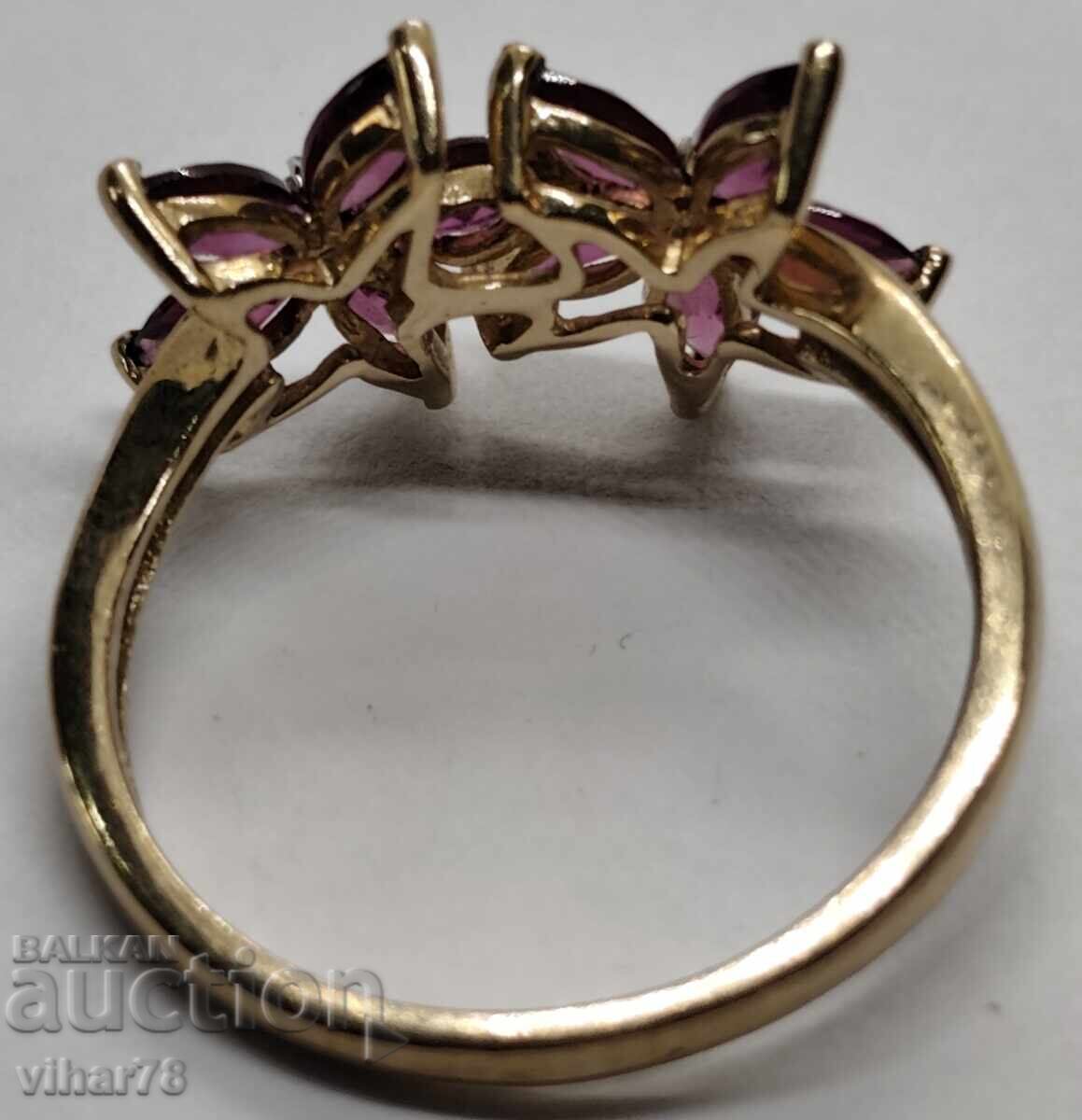 ΧΡΥΣΟ ΔΑΧΤΥΛΙΔΙ 8 ΚΑΡΑΤΙΩΝ ΜΕ ΓΡΑΝΑΤΗ - 7