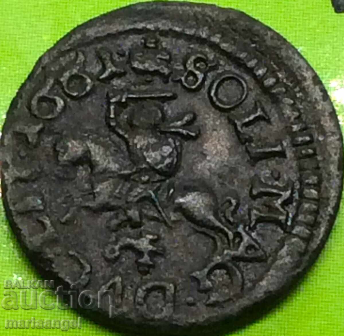 Πολωνία 1 σόλιδος 1661 Ιωάννης Β΄ Καζίμιρ "Μπορατίνκα" Λιθουανία ΣΛ με τιμή 46.00 BGN | € 23.52