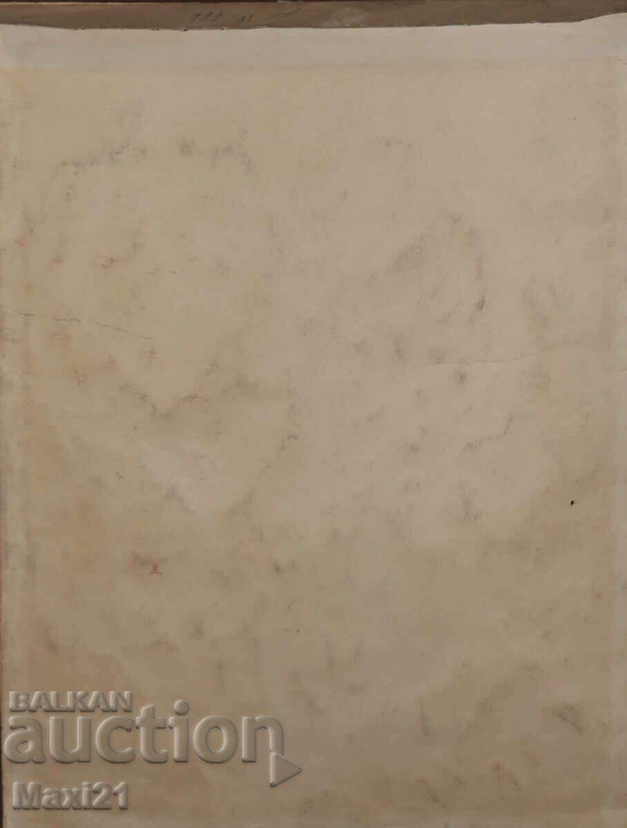 Still life vase with flowers watercolor painting signed 1978 - 7