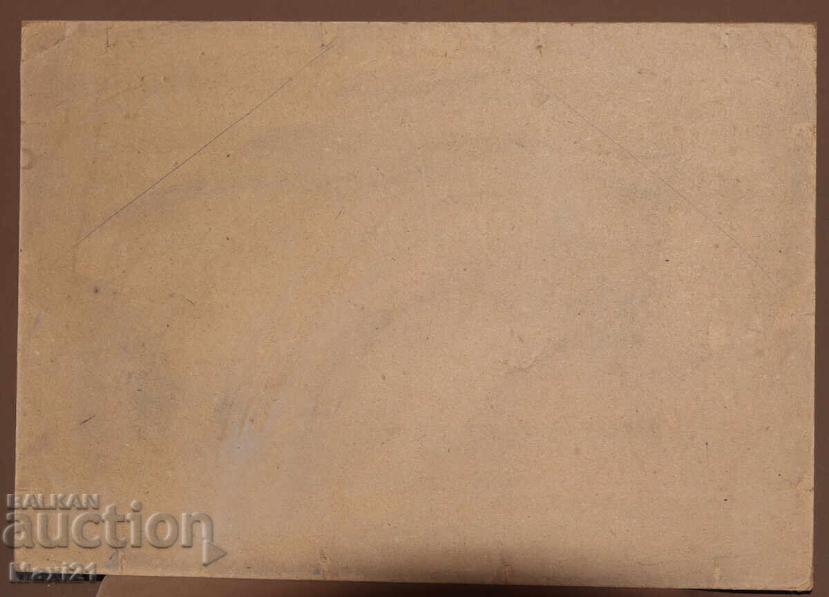 Painting, cabin in the forest, landscape, oil paints - 7