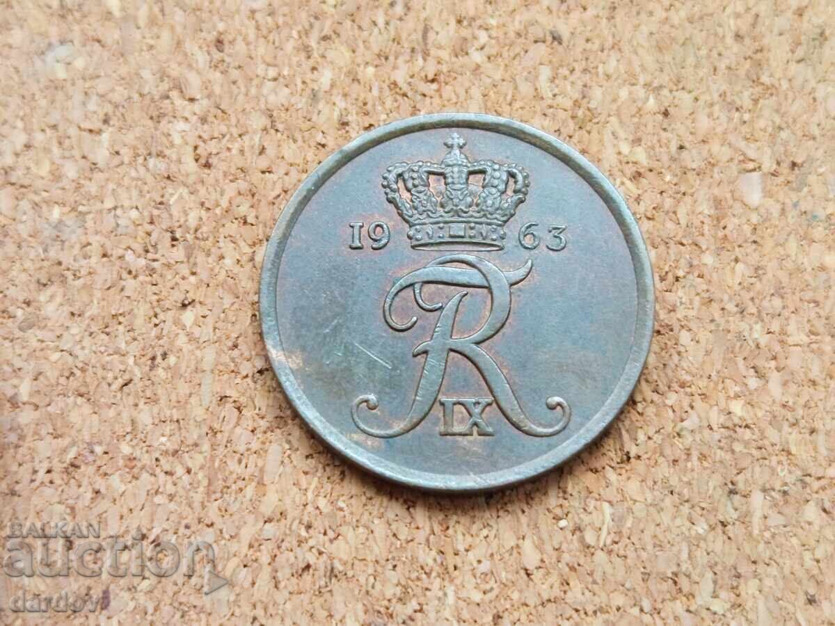 Denmark 5 Ore, 1963 with price 0.80 BGN | € 0.41 Denmark 5 Ore, 1963 with price 0.80 BGN | € 0.41