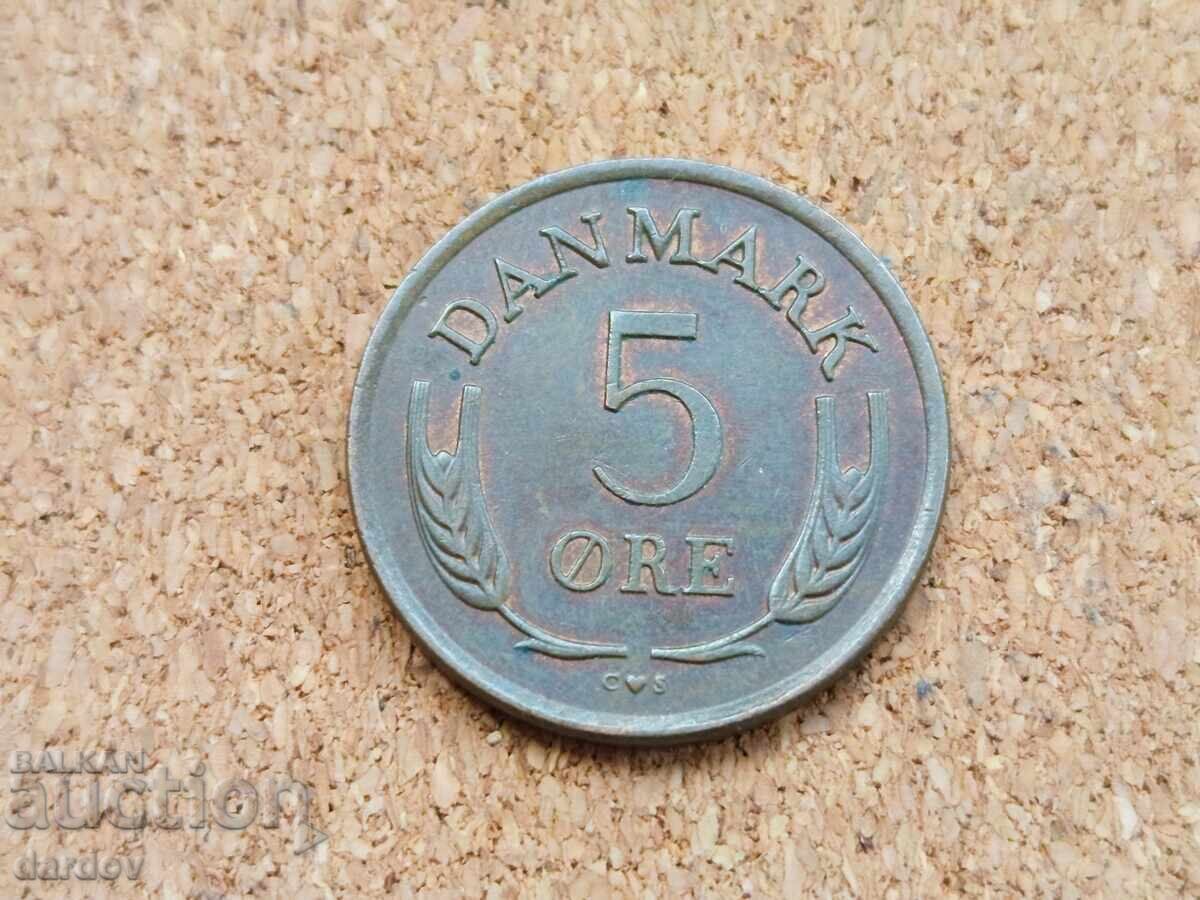 Denmark 5 Ore, 1963 Denmark 5 Ore, 1963
