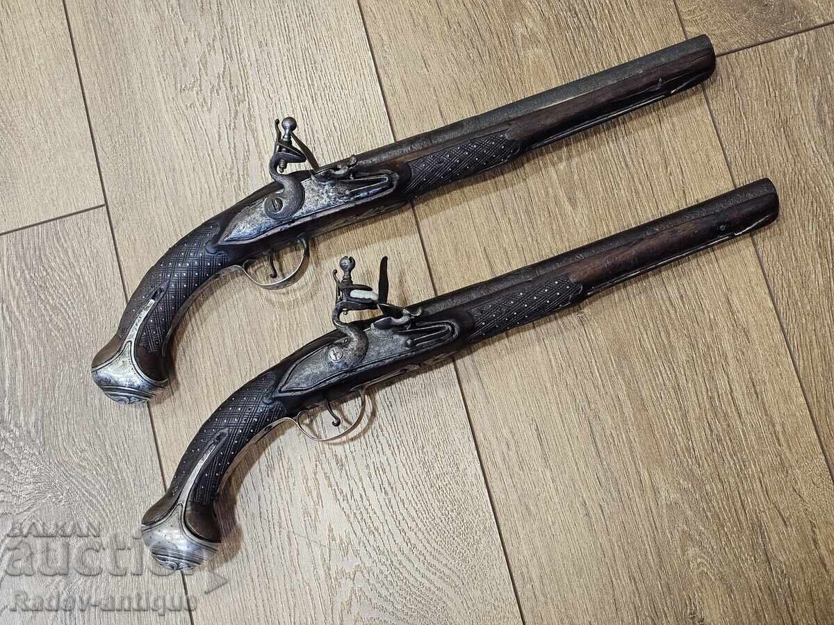 Pair of Balkan Flintlock Pistols