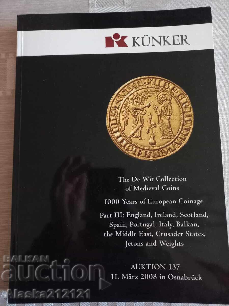 Numismatics - Auction catalog for medieval coins