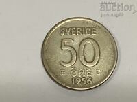 Sweden 50 öre 1956 Silver 0.400