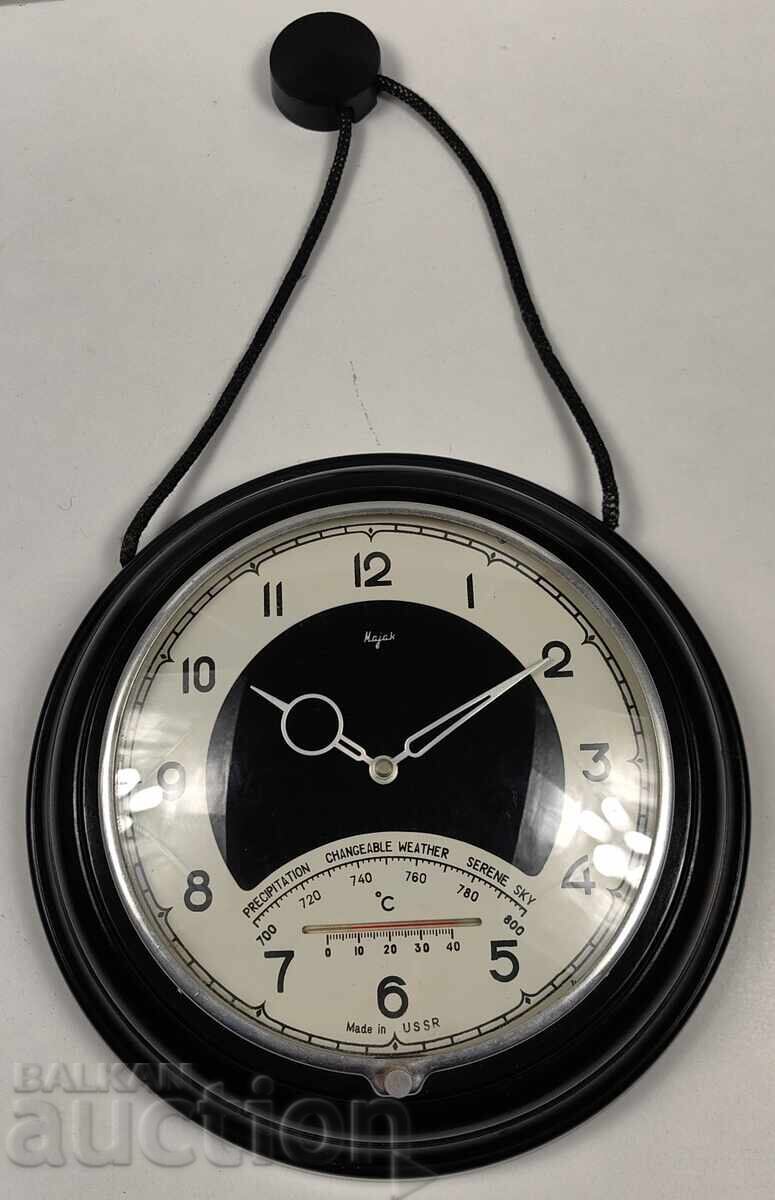 CEAS DE PERETE SOȚIAL MAYAK TERMOMETRU PENTRU DECORARE NU FUNCȚIONEAZĂ cu preț 35.00 BGN | € 17.90