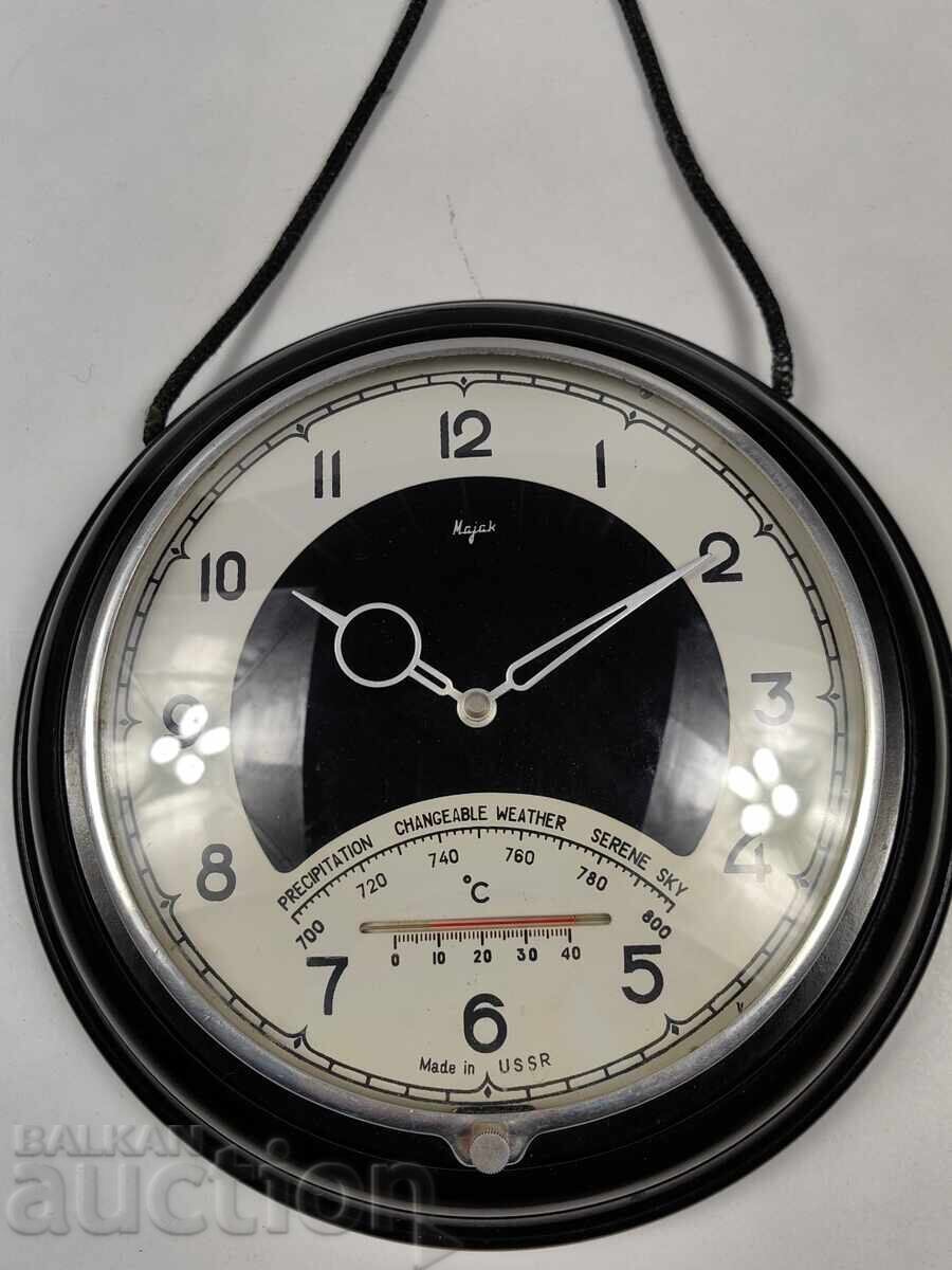 Licitație CEAS DE PERETE SOȚIAL MAYAK TERMOMETRU PENTRU DECORARE NU FUNCȚIONEAZĂ