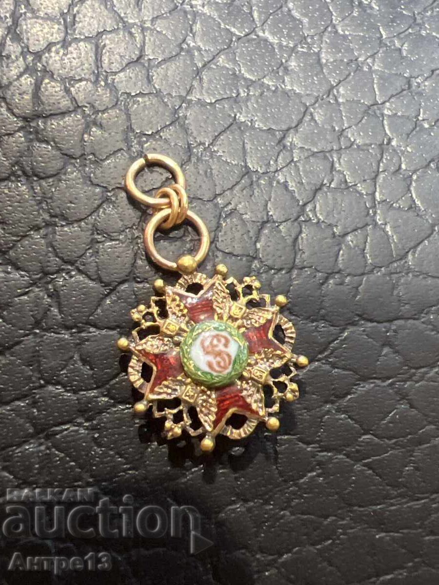 Τάγμα Αγίου Στανισλάου Μινιατούρα Χρυσός Τάγμα Αγίου Στανισλάου Μινιατούρα Χρυσός