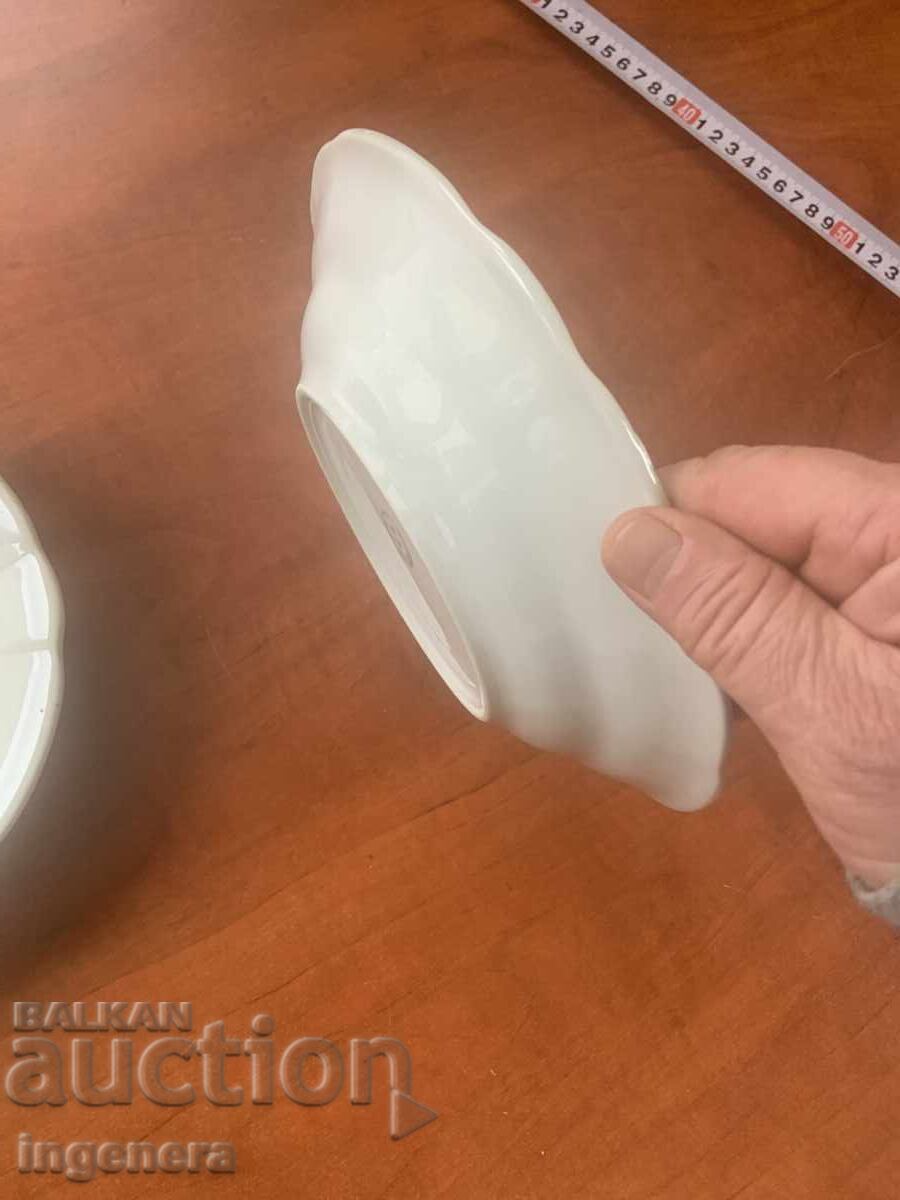 Πορσελάνινα Πιάτα Πιάτα από Πρώιμη Σοσιαλιστική Περίοδο για Συλλογή - 2 Τεμάχια - 6