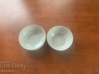 BOLURI DE PORȚELAN, CEȘTI DE SUPĂ DE LA MARCA SOCIALISTĂ BULGARIA - 2 BUC