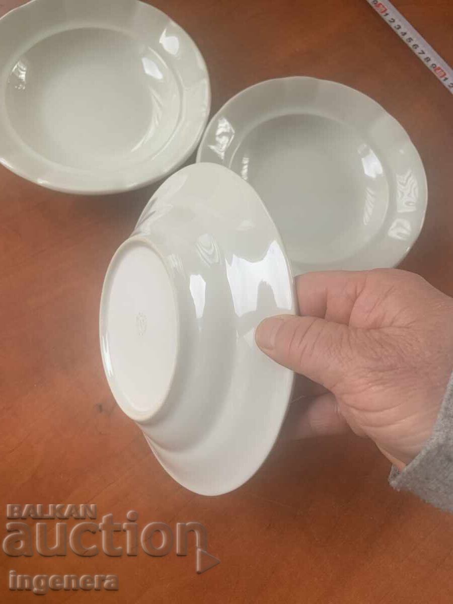 Auction  PORCELAIN PLATE BULGARIA MARKING FROM THE SOCIALIST ERA - 3 PCS