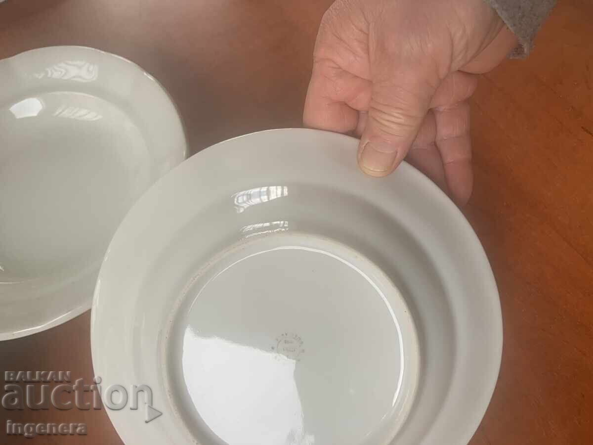 Delivery of PORCELAIN PLATE BULGARIA MARKING FROM THE SOCIALIST ERA - 3 PCS