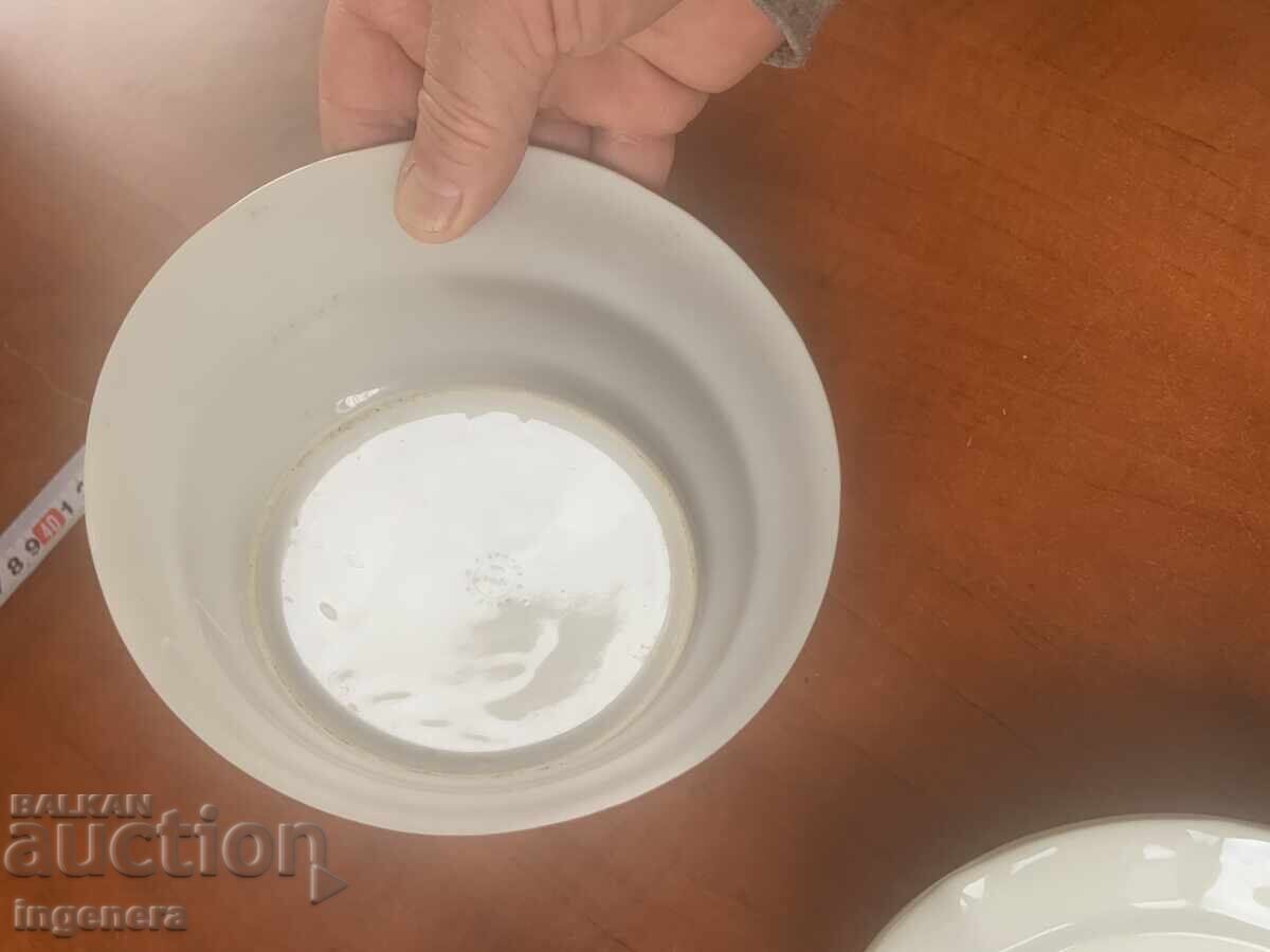 PORCELAIN PLATE BULGARIA MARKING FROM THE SOCIALIST ERA - 3 PCS - 6