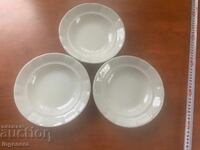 FARFURIE DE PORȚELAN BULGARIA MARCAJ DIN PERIOADA SOCIALISTĂ - 3 BUC