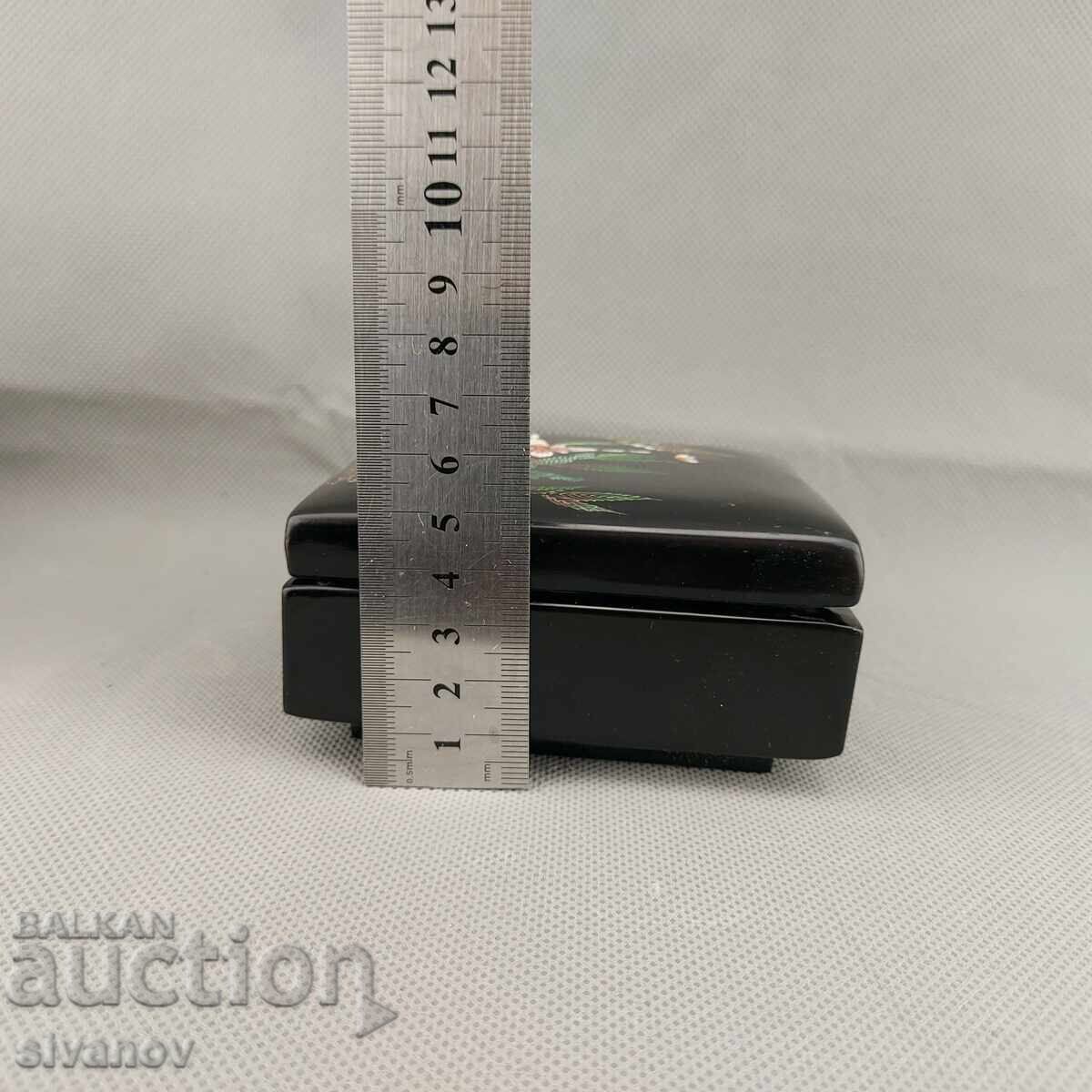 Old wooden jewelry box Hoakimex Vietnam #3137 - 7 Old wooden jewelry box Hoakimex Vietnam #3137 - 7