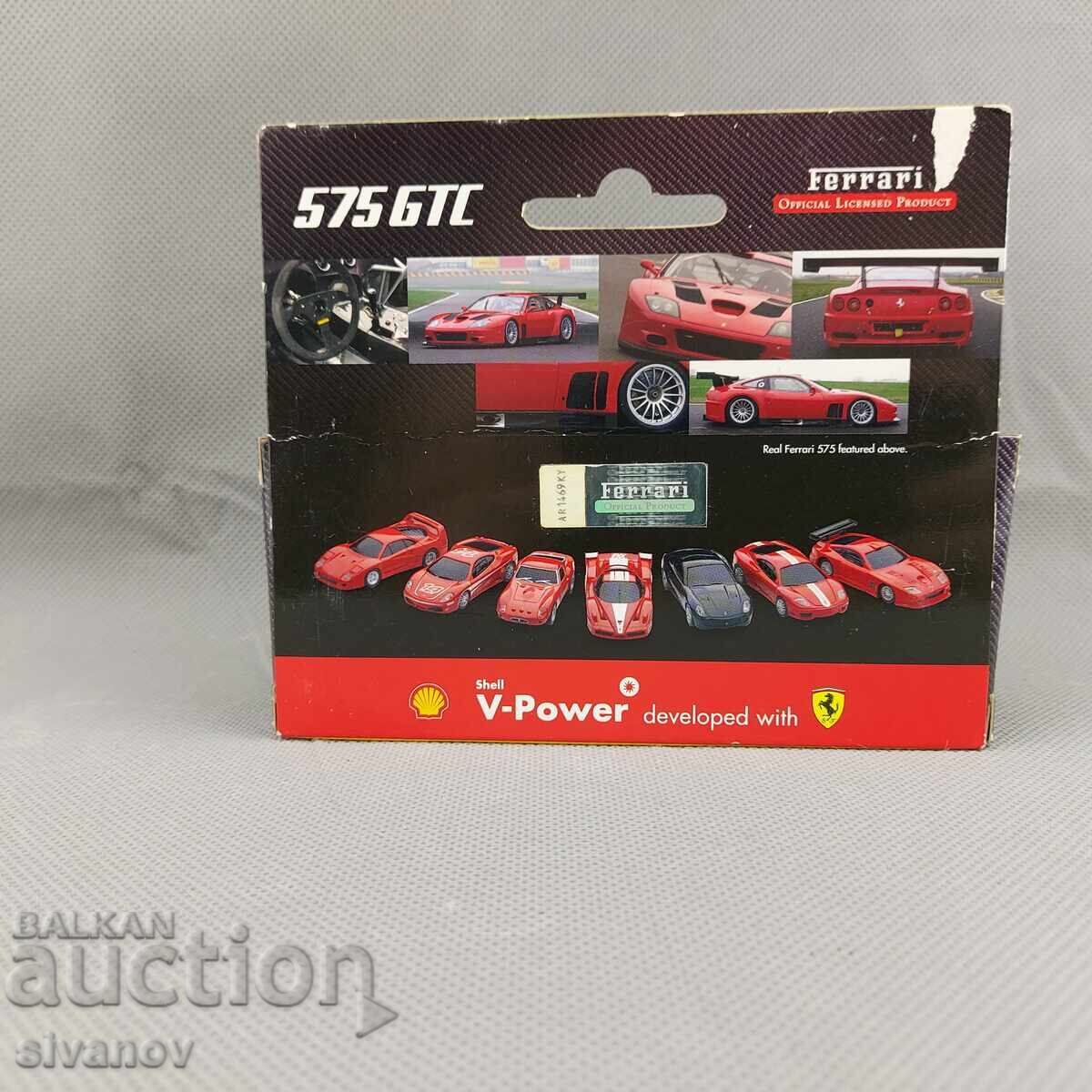 Auction  Ferrari 575 GTC car Hot Wheels 1:38 Shell V Power #3139