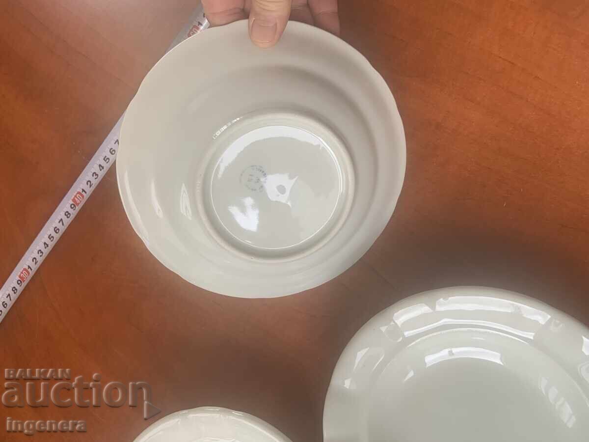 PORCELAIN PLATE BULGARIA MARKING - 5 PIECES - 5 PORCELAIN PLATE BULGARIA MARKING - 5 PIECES - 5