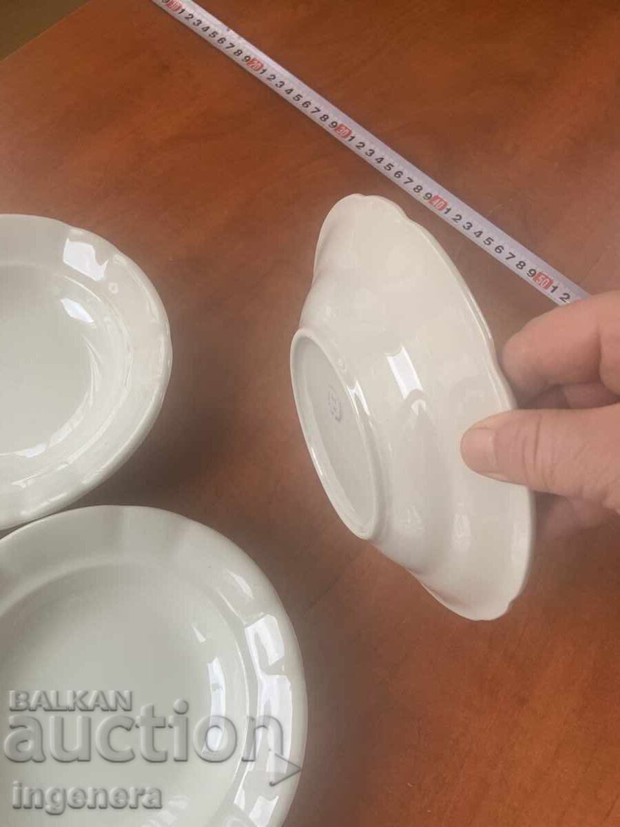 PORCELAIN PLATE BULGARIA MARKING - 5 PIECES - 7 PORCELAIN PLATE BULGARIA MARKING - 5 PIECES - 7