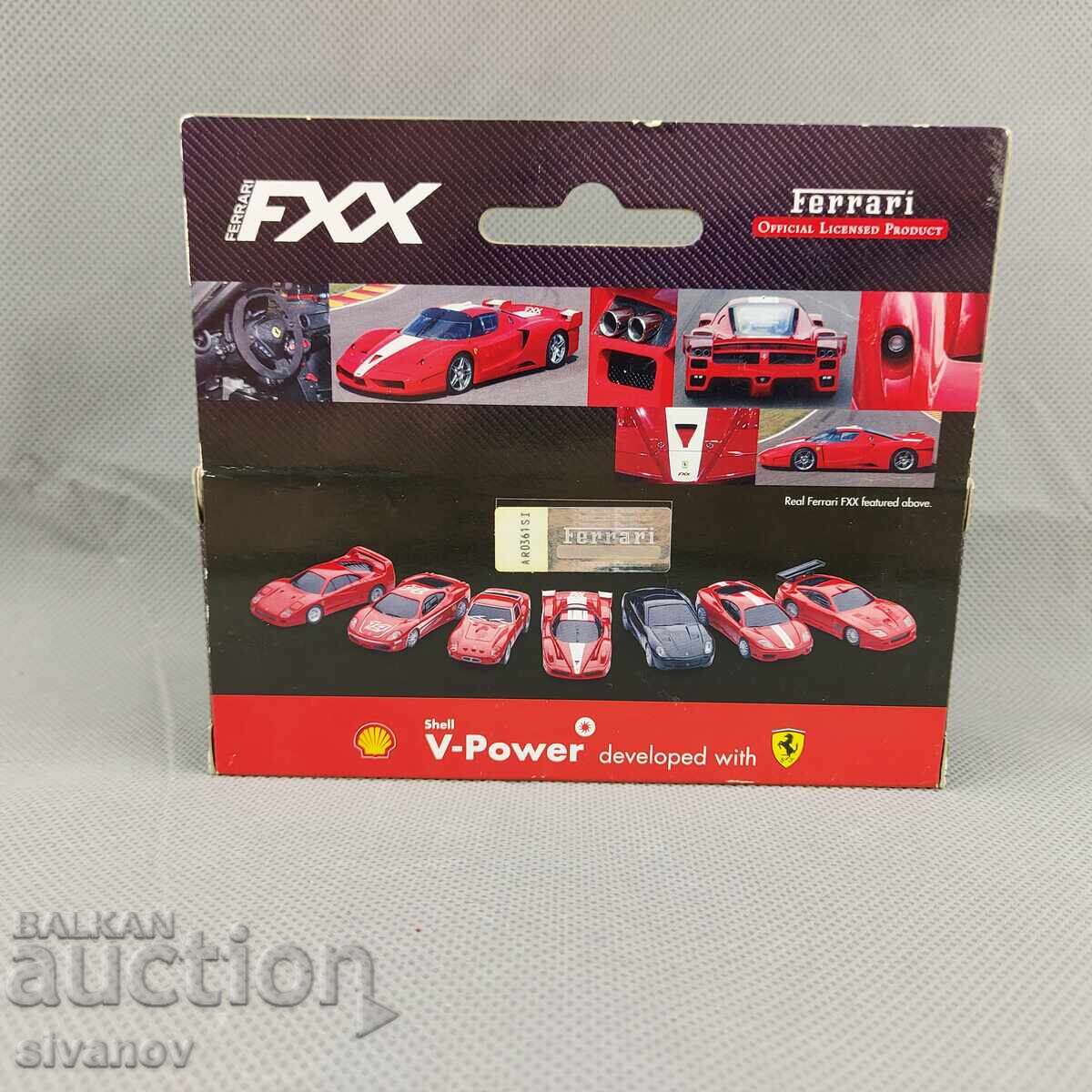 Аукцион Ferrari FXX играчка кола Hot Wheels 1:38 Shell V Power #3141 Аукцион Ferrari FXX играчка кола Hot Wheels 1:38 Shell V Power #3141