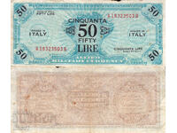 tino37- ΙΤΑΛΙΑ - 50 ΛΙΡΕΣ /ΣΤΡΑΤΙΩΤΙΚΟ ΠΙΣΤΟΠΟΙΗΤΙΚΟ/ - 1943 - ΣΠΑΝΙΟ!