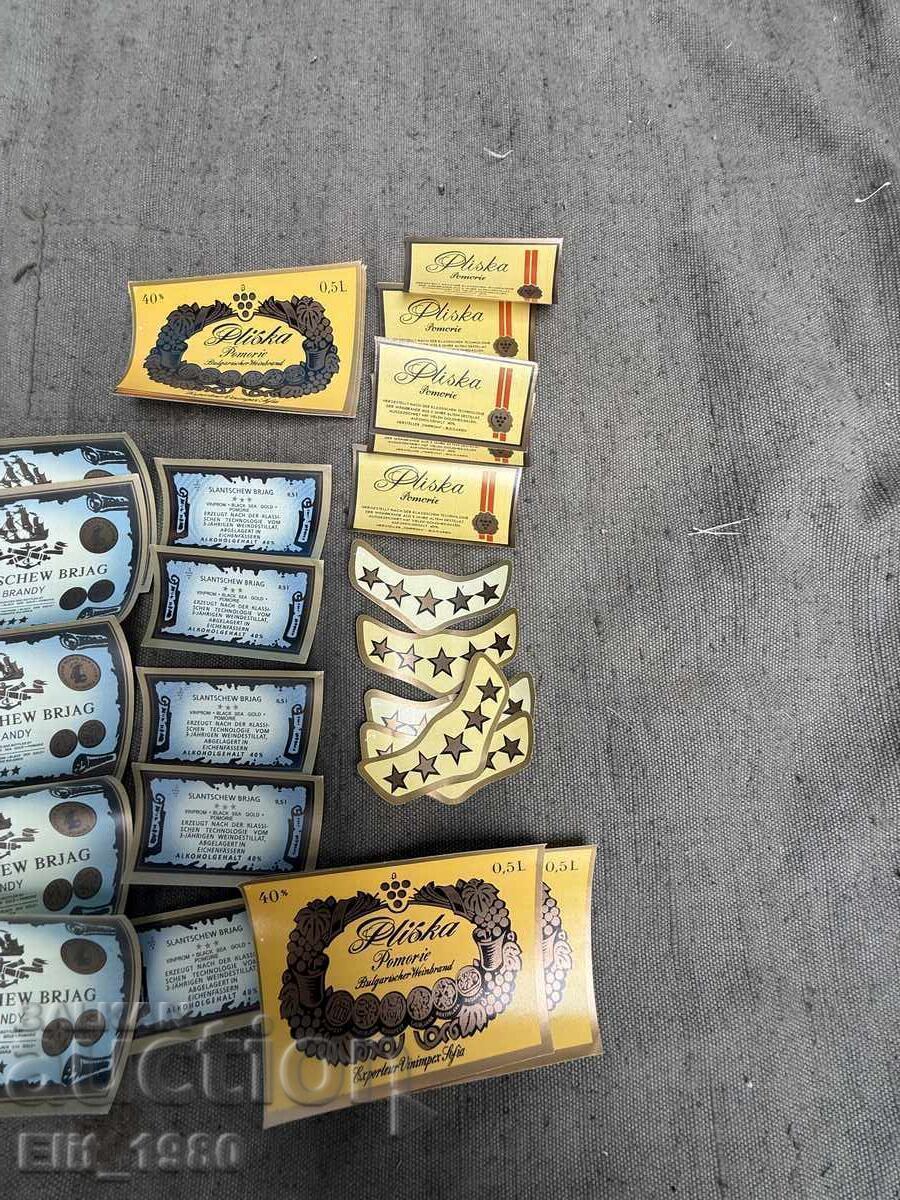 Etichete Brandy Sunny Beach și Pliska cu preț € 5.00 | 9.78 BGN