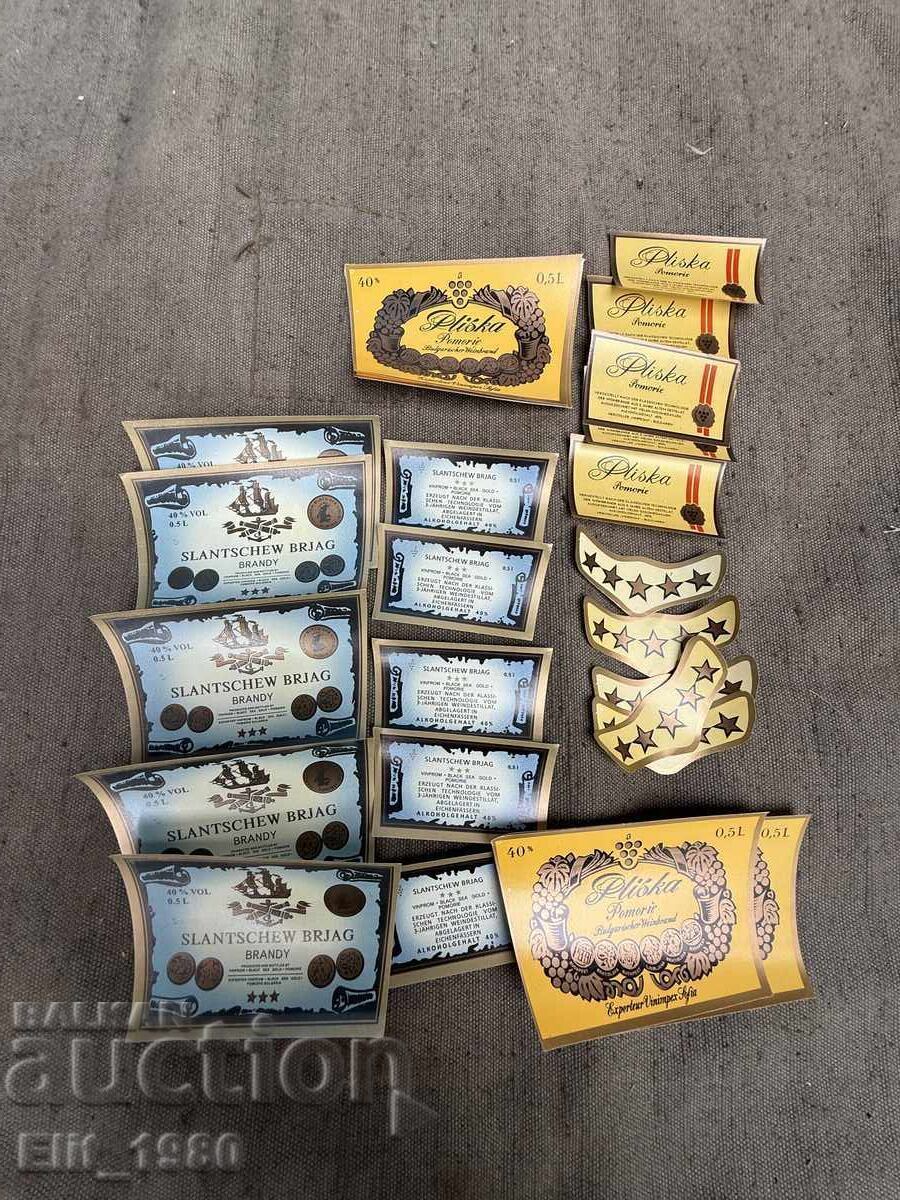 Етикети Бренди Слънчев бряг и Плиска