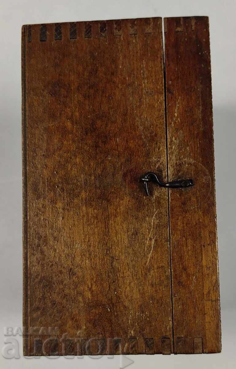 Pyrography Wooden Box for Alarm Clock, Desk Clock - 5