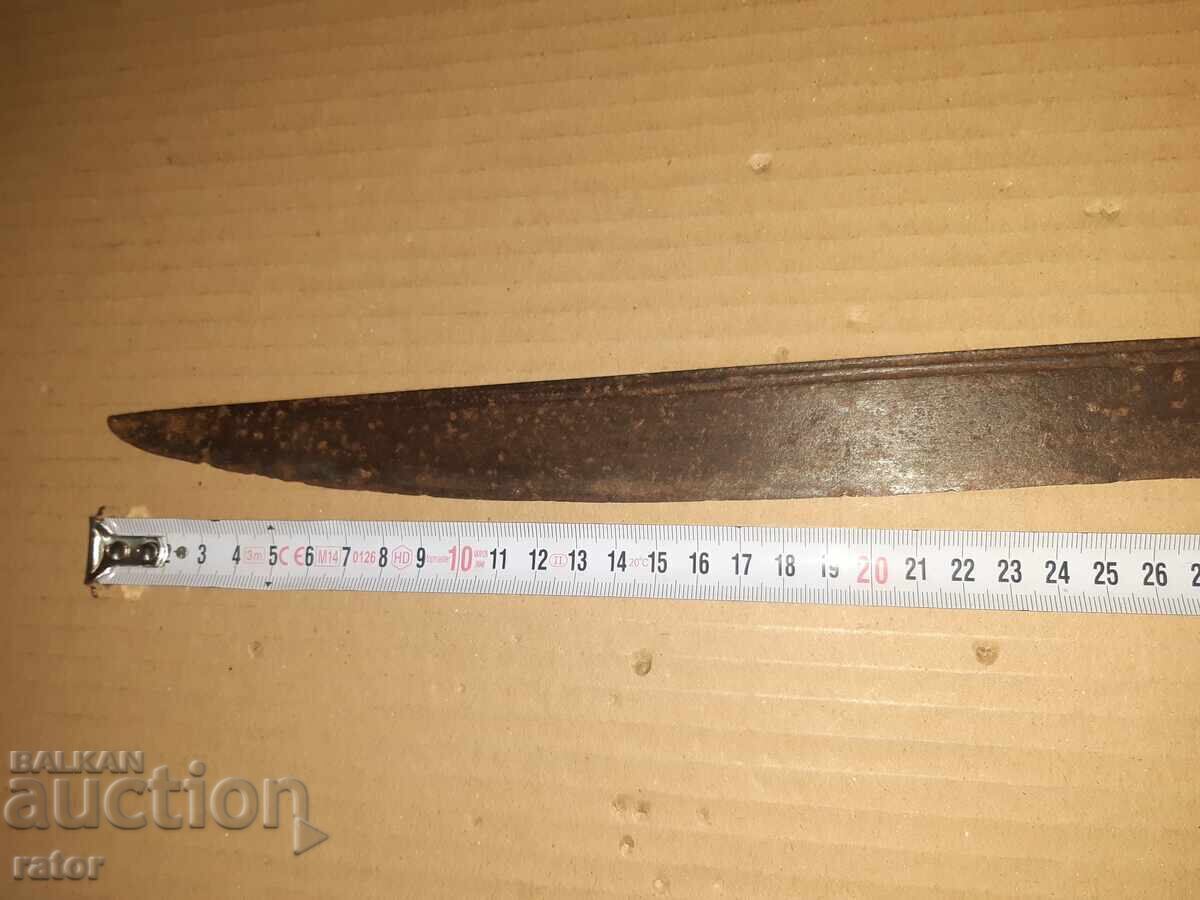 Authentic old YATAGAN, knife, saber, blade with price 300.00 BGN | € 153.39 Authentic old YATAGAN, knife, saber, blade with price 300.00 BGN | € 153.39