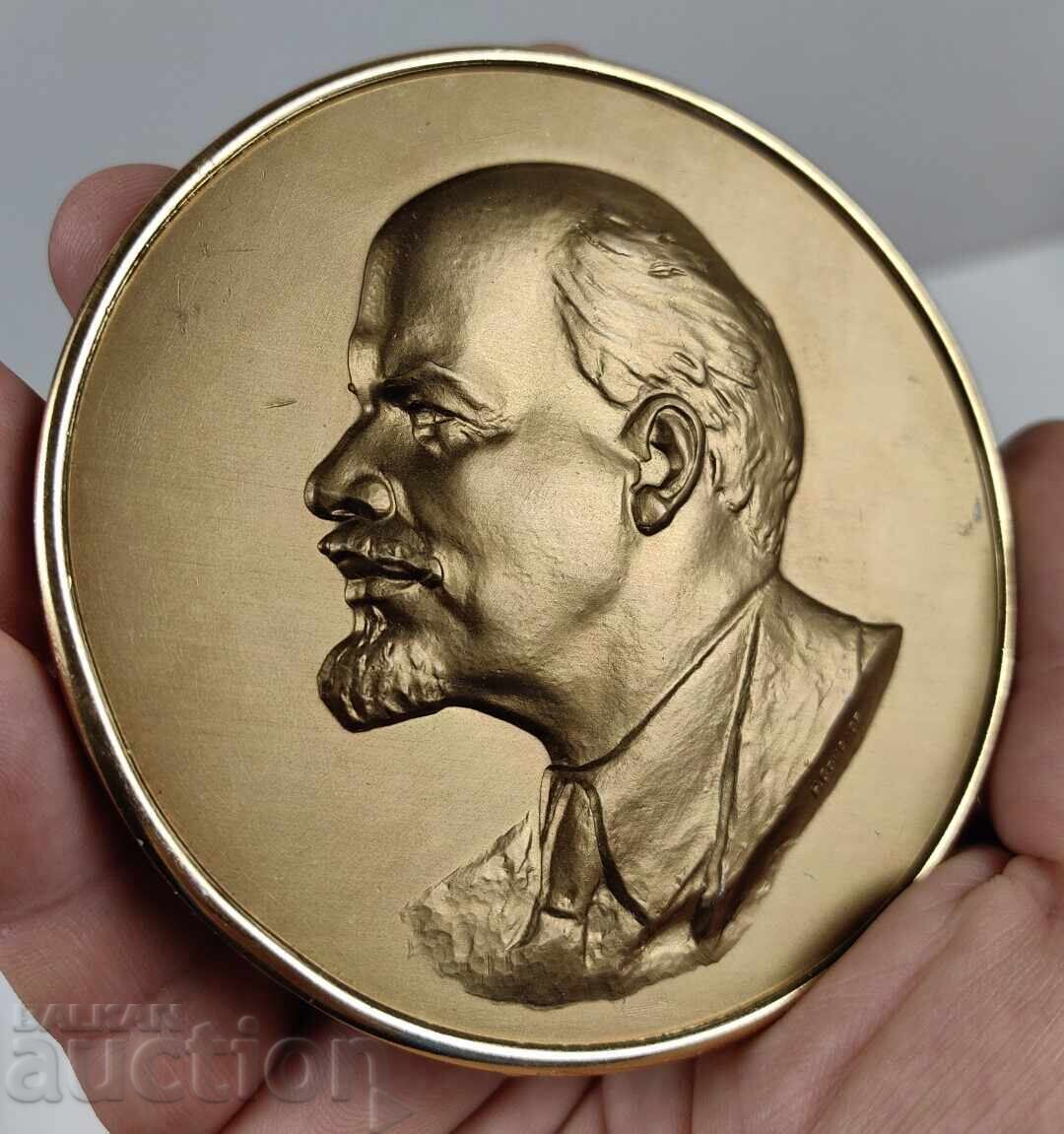 ΑΥΘΕΝΤΙΚΟ ΣΟΣΙΑΛΙΣΤΙΚΟ ΜΕΤΑΛΛΙΚΟ ΑΝΑΓΛΥΦΟ ΛΕΝΙΝ ΜΕ ΣΗΜΑΝΣΗ ΣΠΑΝΙΟ - 5