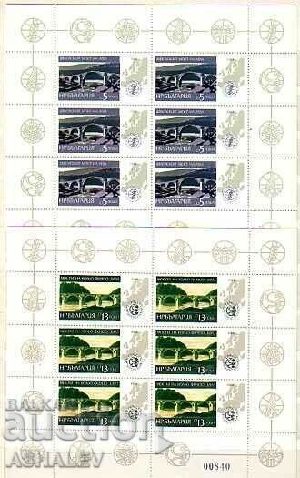 1984 Europe-Bridges 4 sheets x 6** 1984 Europe-Bridges 4 sheets x 6**