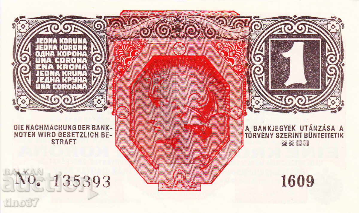 Auction  tino37 - AUSTRIA-HUNGARY - 1 KRONA - 1916 - AU