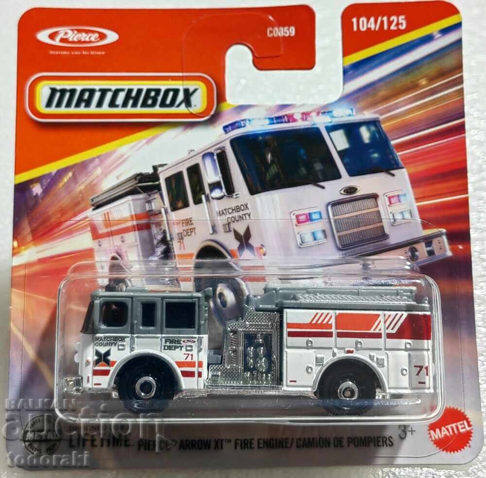 Matchbox Pierce Arrow XT Fire Engine 1:64 Pompieră Matchbox