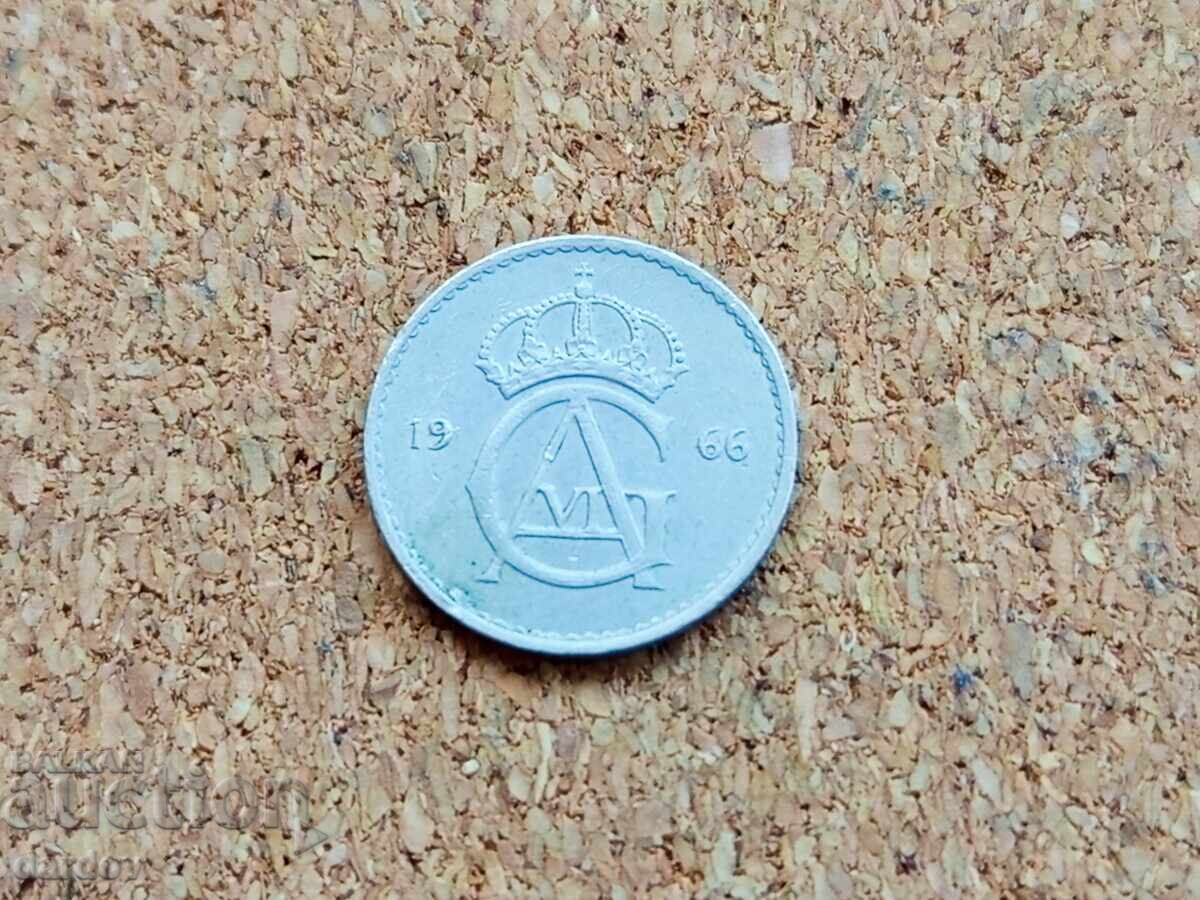 Suedia 10 öre, 1966 an cu preț 0.50 BGN | € 0.26