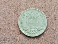 Spain 1 Peseta, 1966