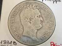 France 5 Francs 1831 Rouen Louis Philippe Silver Coin