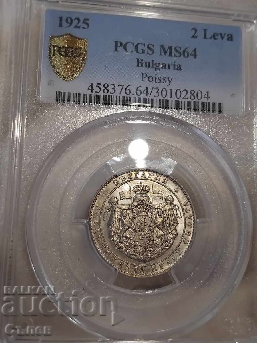 2 lei 1925 MS 64 cu preț 1400.00 BGN | € 715.81 2 lei 1925 MS 64 cu preț 1400.00 BGN | € 715.81