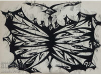 Artă abstractă tempera compoziție geometrică